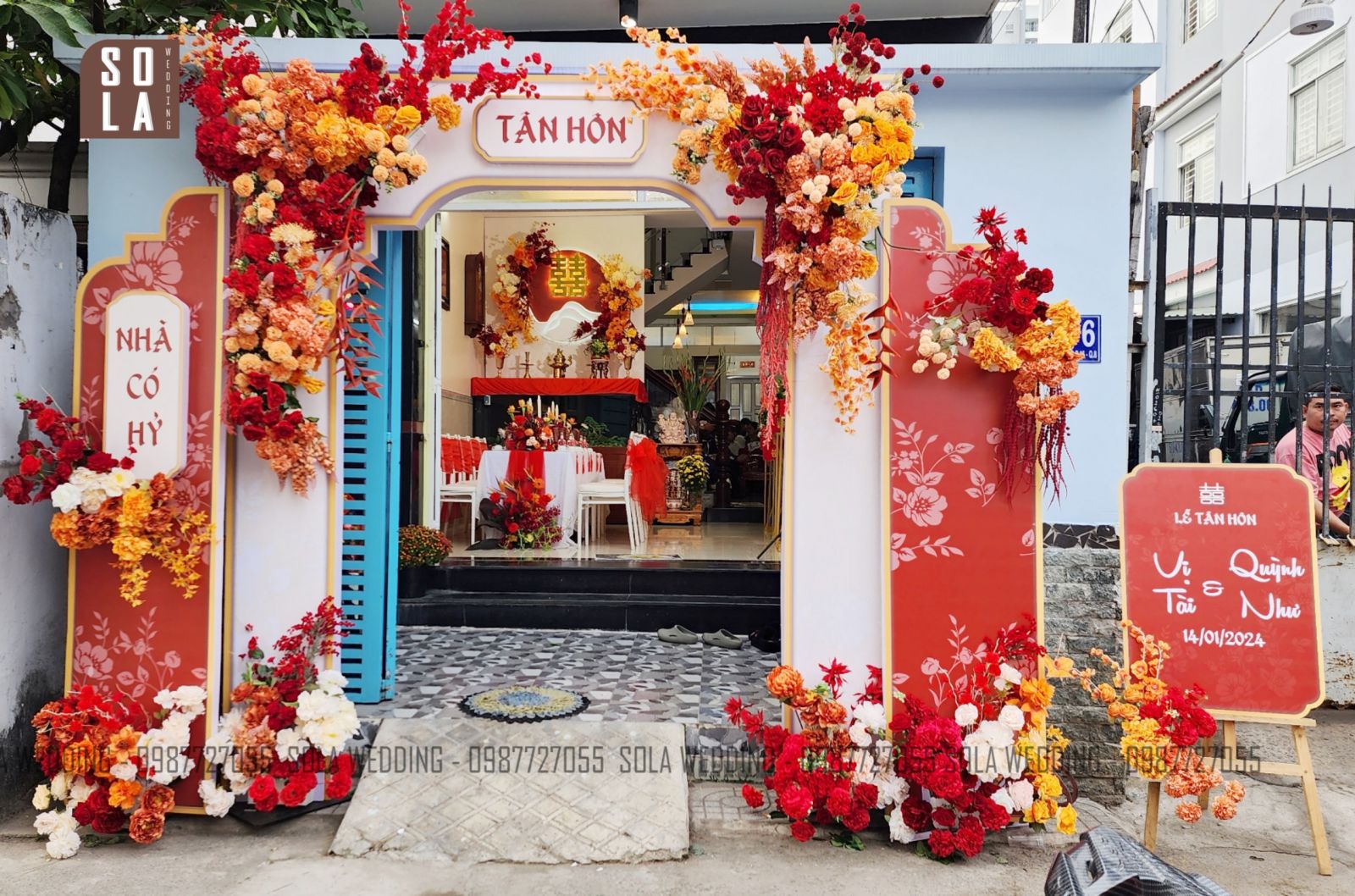 Trang trí gia tiên ở Quận 5