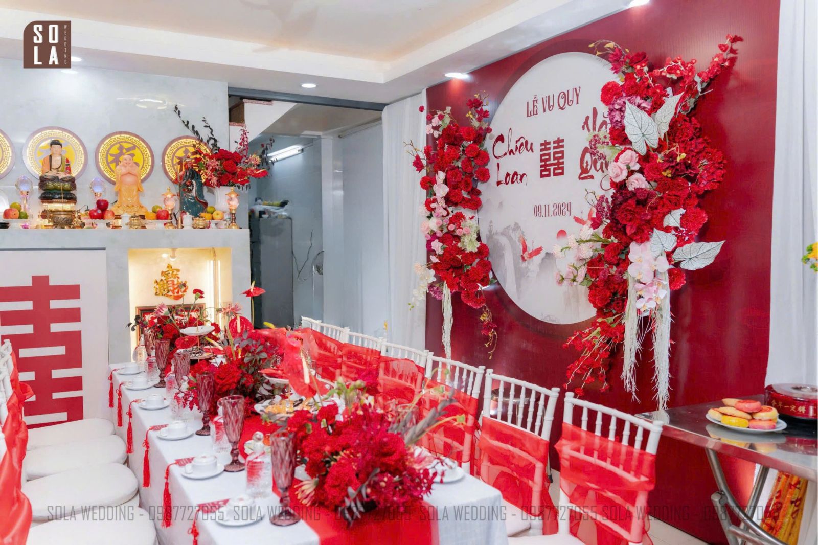 Trang trí gia tiên quận Tân Bình