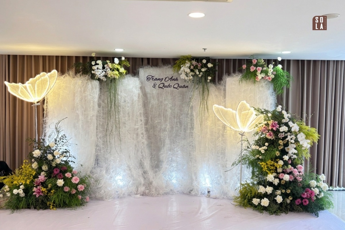 trang trí tiệc cưới tại Vĩnh Long