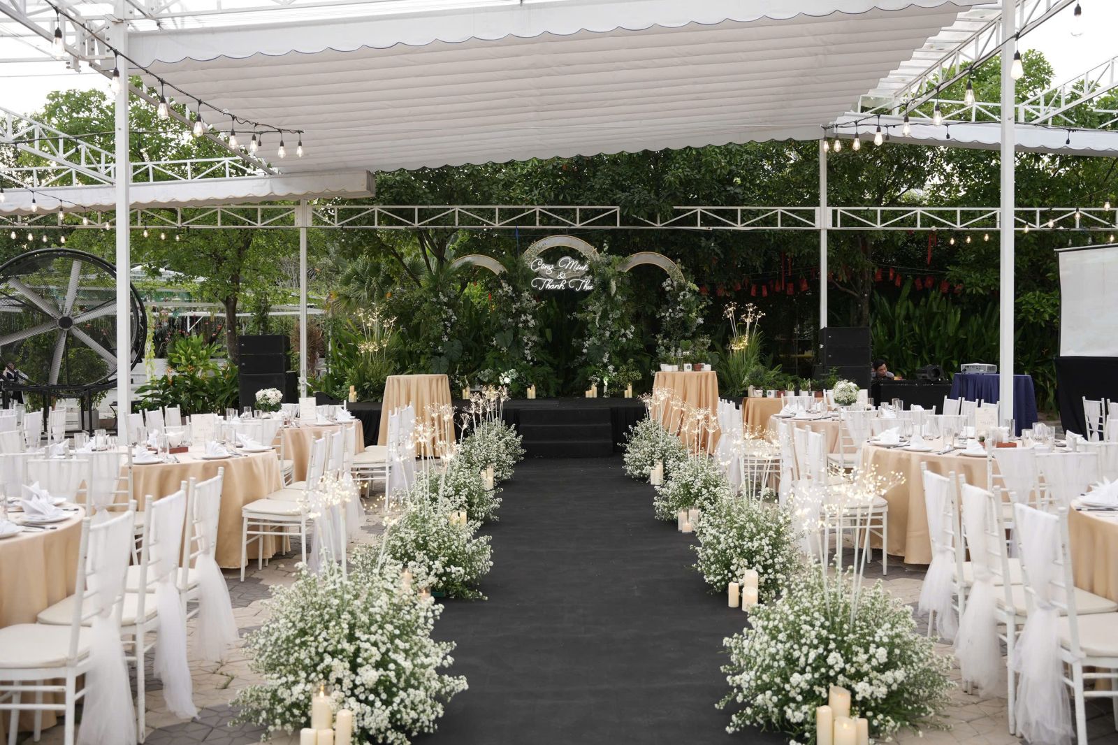 Decor Cưới Tone Xanh Trắng