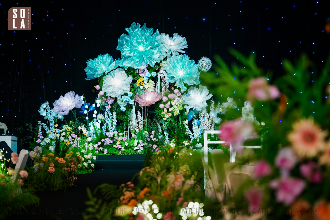 trang trí tiệc cưới tại nhà hàng White Palace Hoàng Văn Thụ