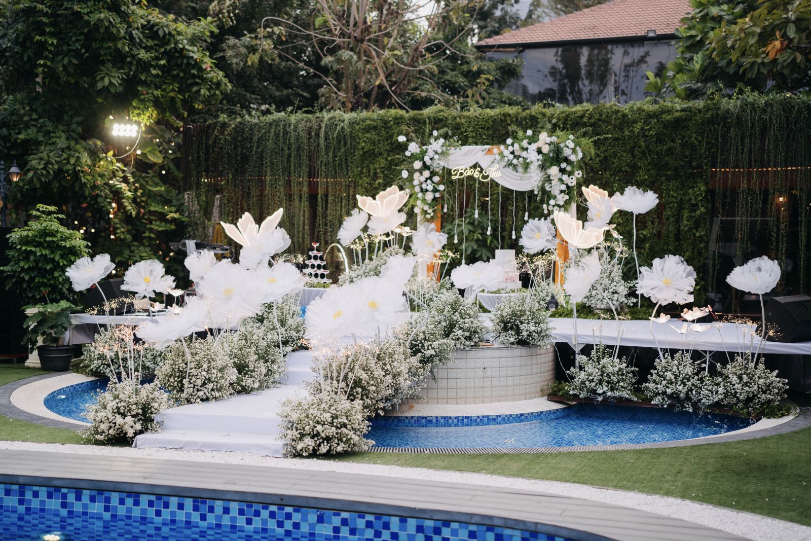 Trang trí tiệc cưới tại Hidden Mansions Phường An Phú Đông