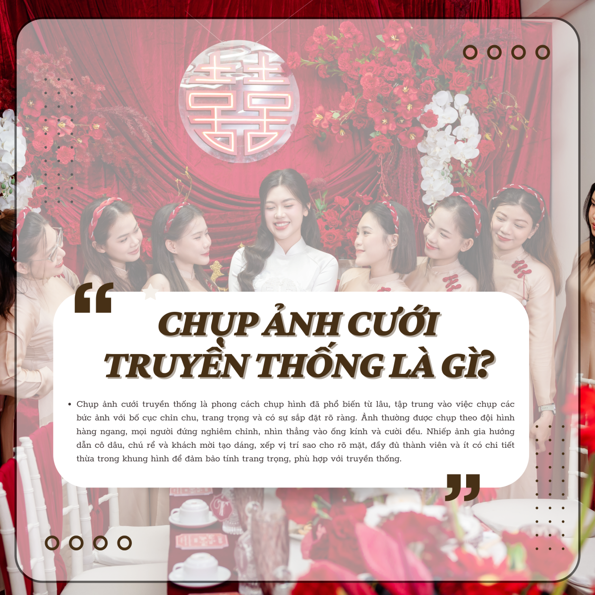 chụp ảnh cưới truyền thống