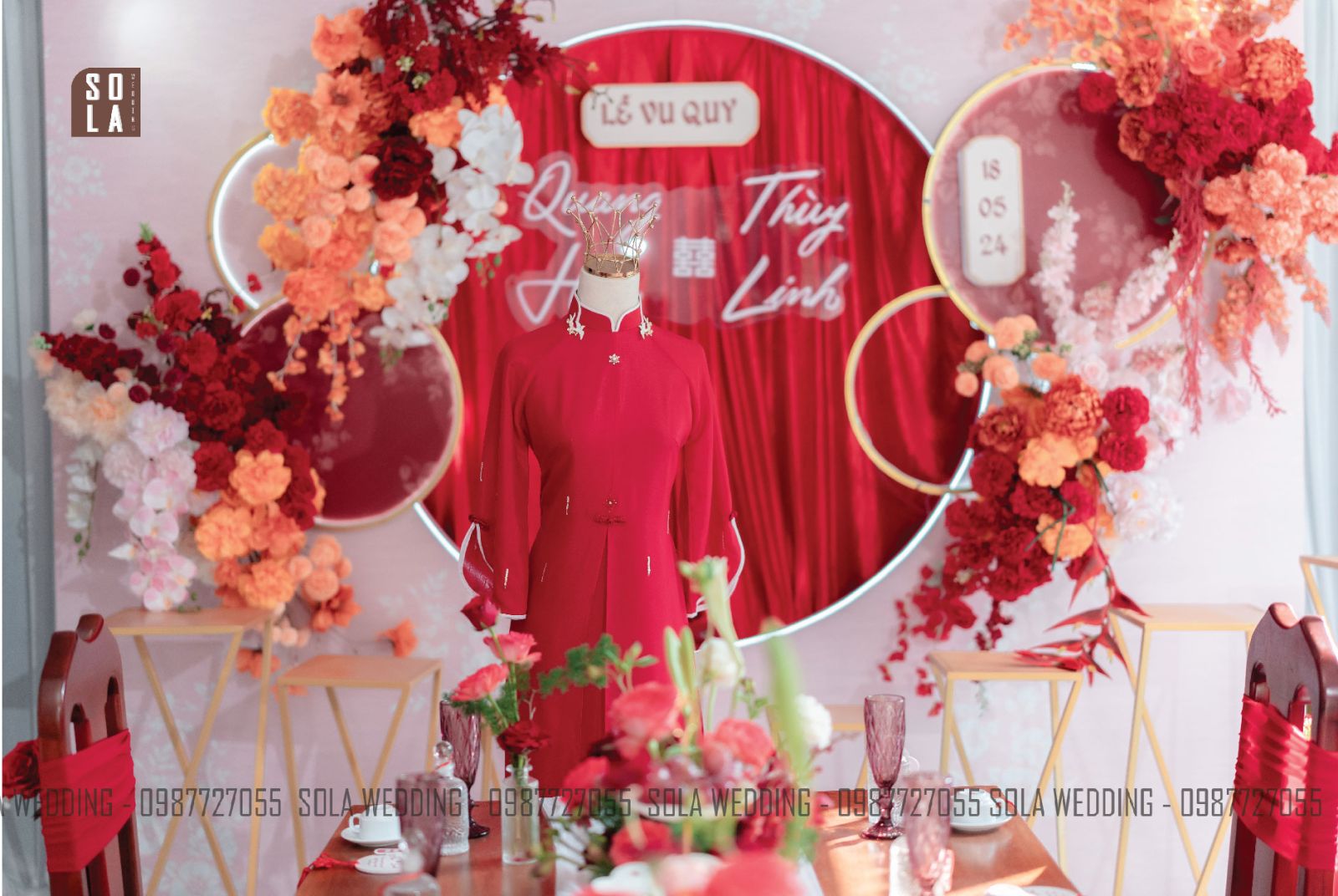 Trang trí gia tiên Q7 đẹp, chuyên nghiệp