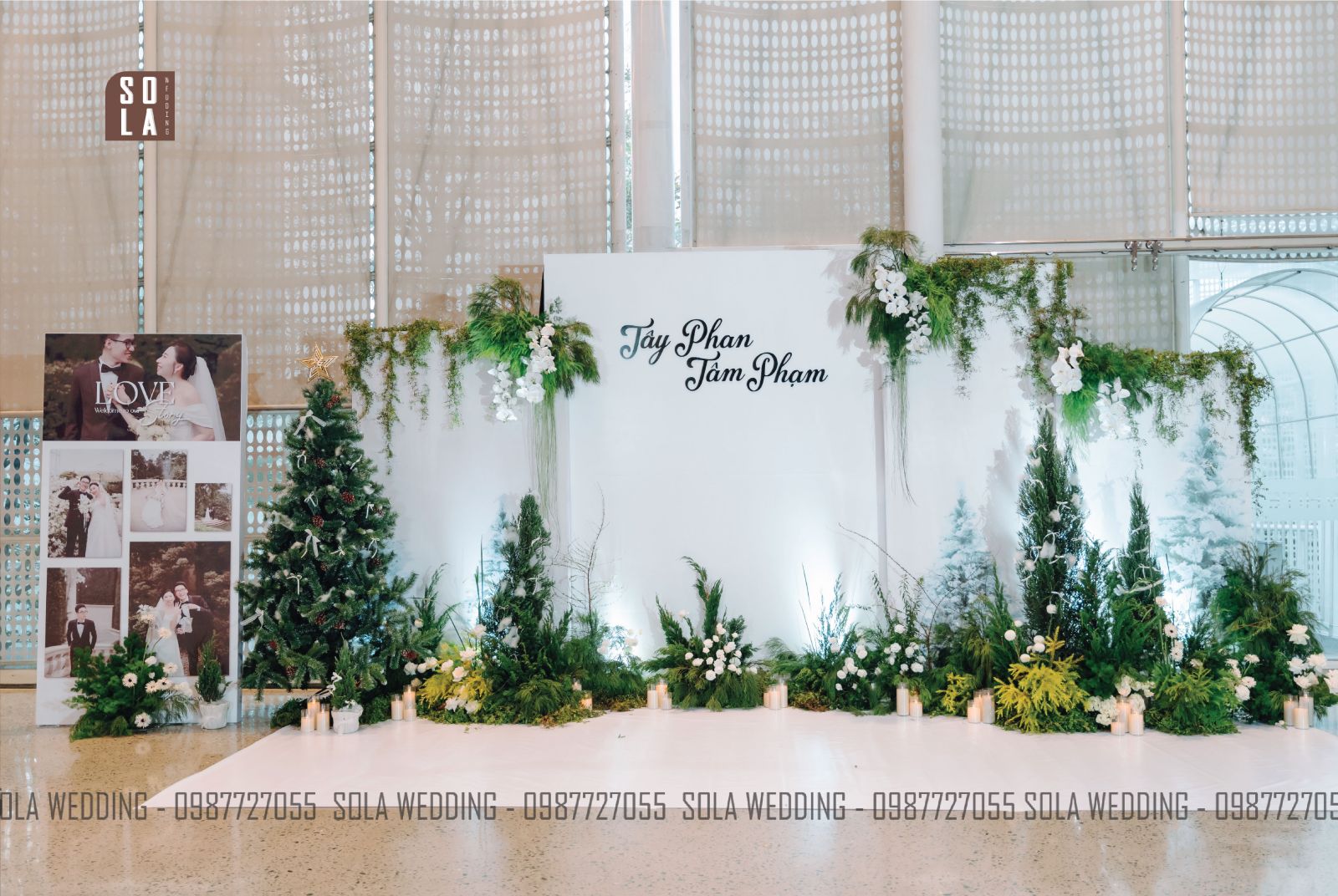 trang trí tiệc cưới tại nhà hàng white palace Phạm Văn Đồng