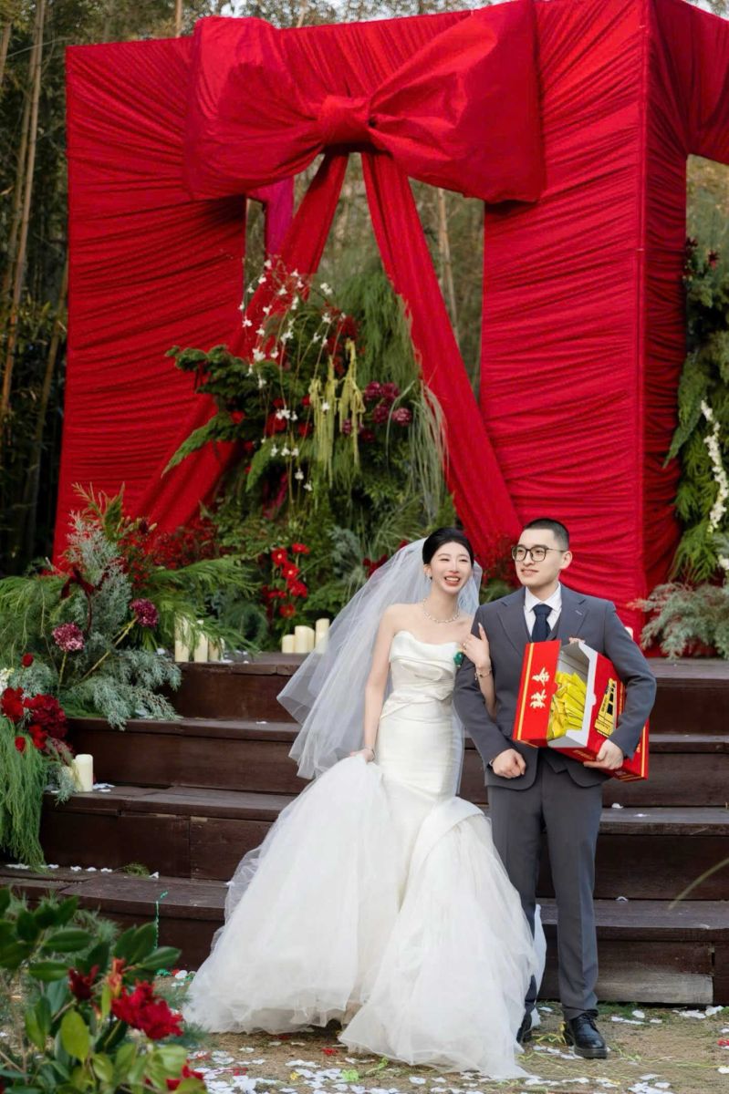 trang trí tiệc cưới mùa giáng sinh